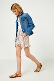 Printed Smocked Shorts